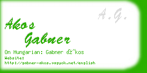akos gabner business card